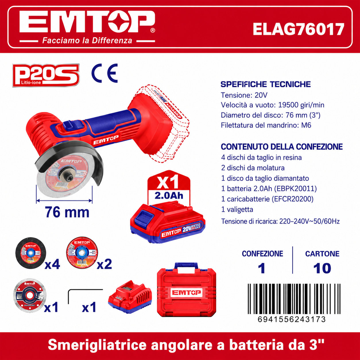 Mini Smerigliatrice a Batteria