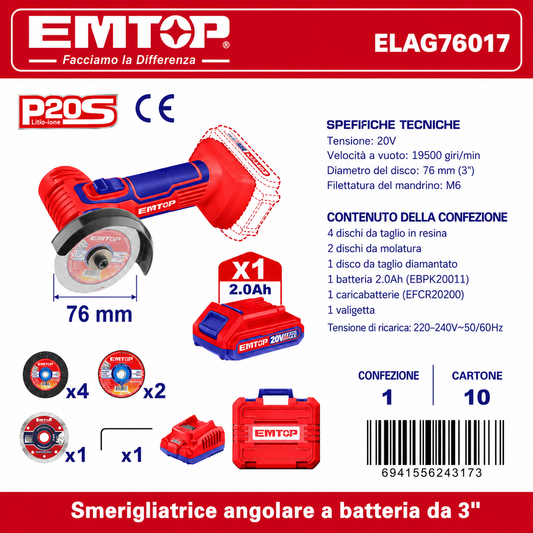 Mini Smerigliatrice a Batteria