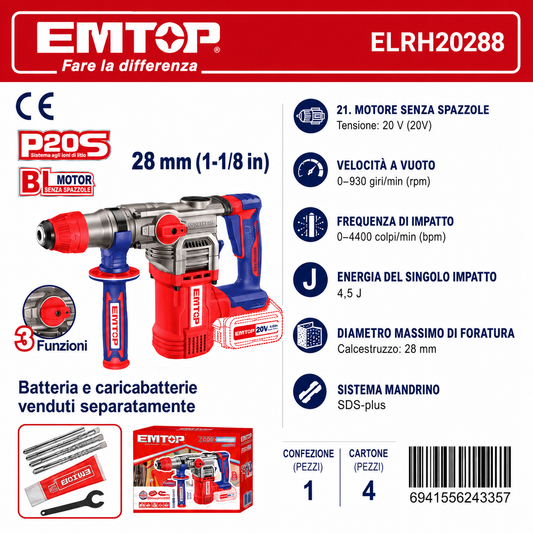 Martello Perforatore a Batteria 28mm