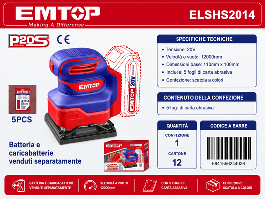 Levigatrice Orbitale a Batteria