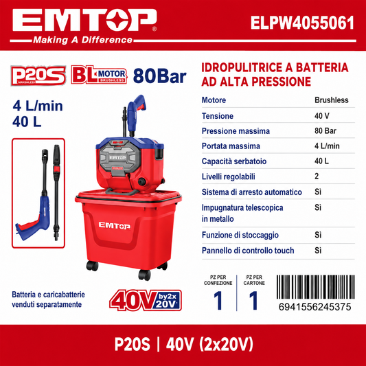 Lavacristallo Senza Fili 40v