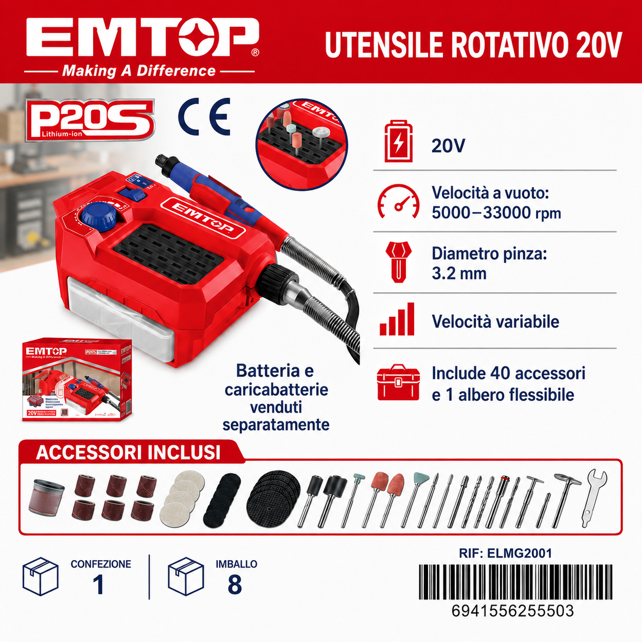 Strumento Multifunzione a Batteria