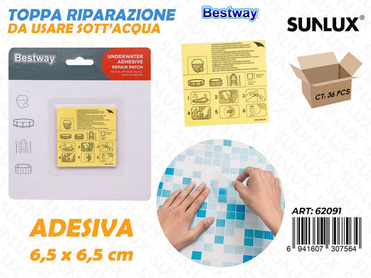 Toppa Riparazione Adv per Piscina 6.5*6.5CM