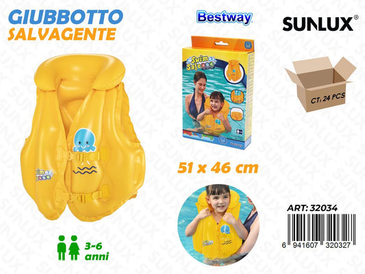 Giubbotto Salvagente Swim Safe 51*46CM