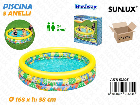 Piscina 3 Anelli D.168*38CM