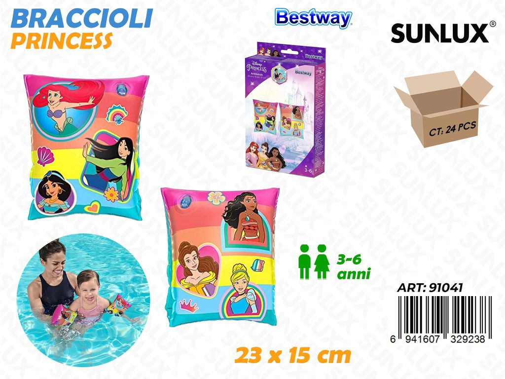 Braccioli Principess Disney 23*15 Cm