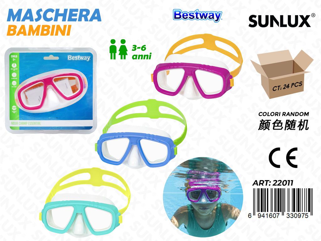 Maschera Dual Lens Ass. 3-6ANNI