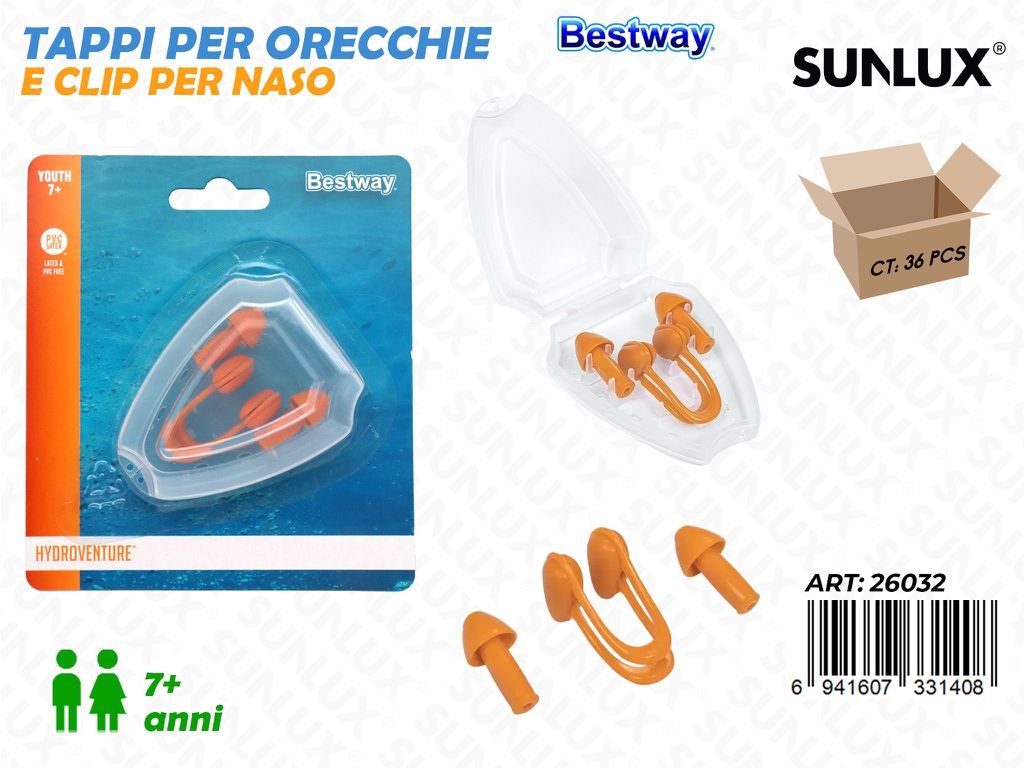 Tappi per Orecchie e Clip Naso