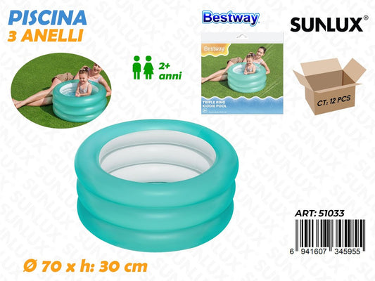 Piscina 3 Anelli D.70*30CM