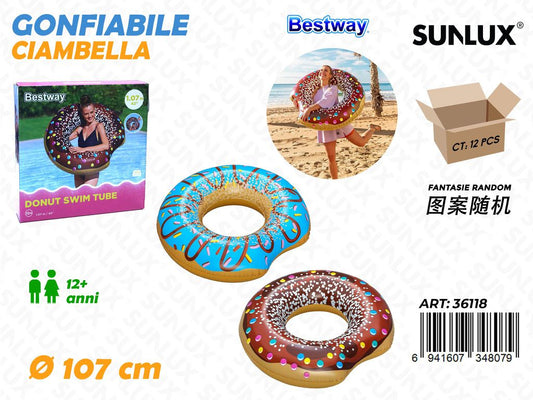 Salvagente Ciambella Donut Ass. 107CM