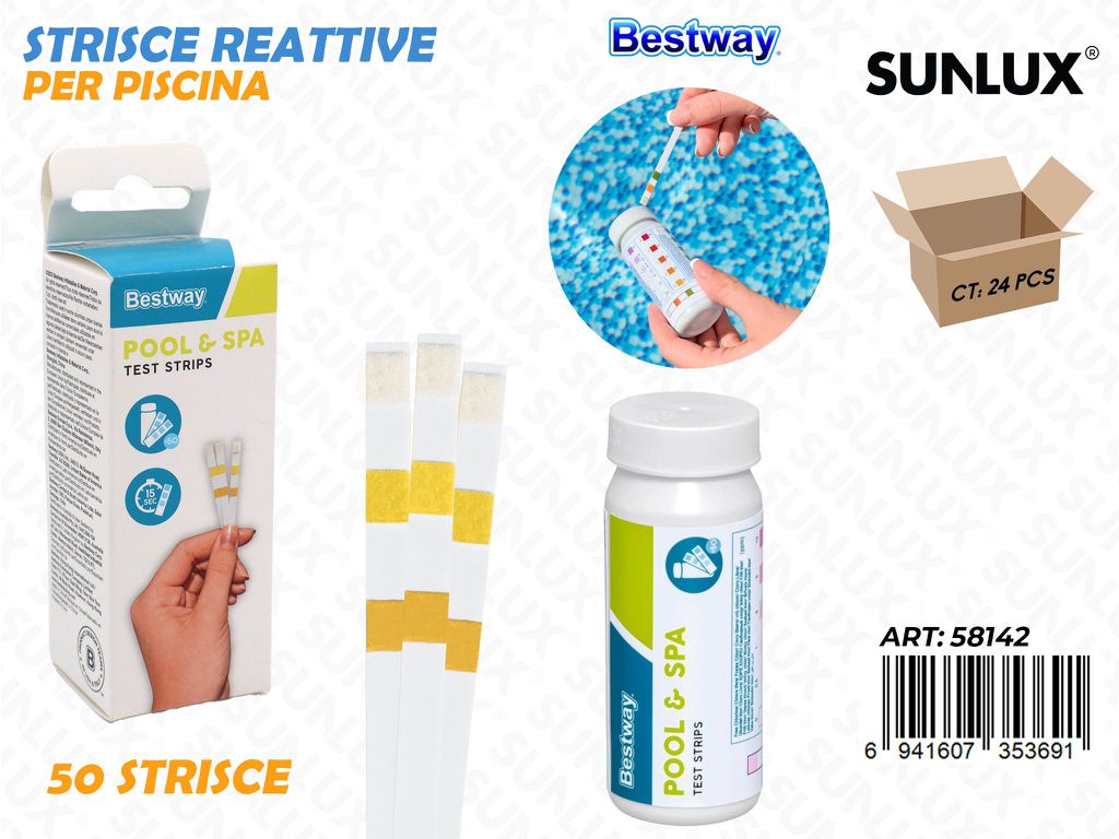 Strisce Reattive per Piscina 50PCS
