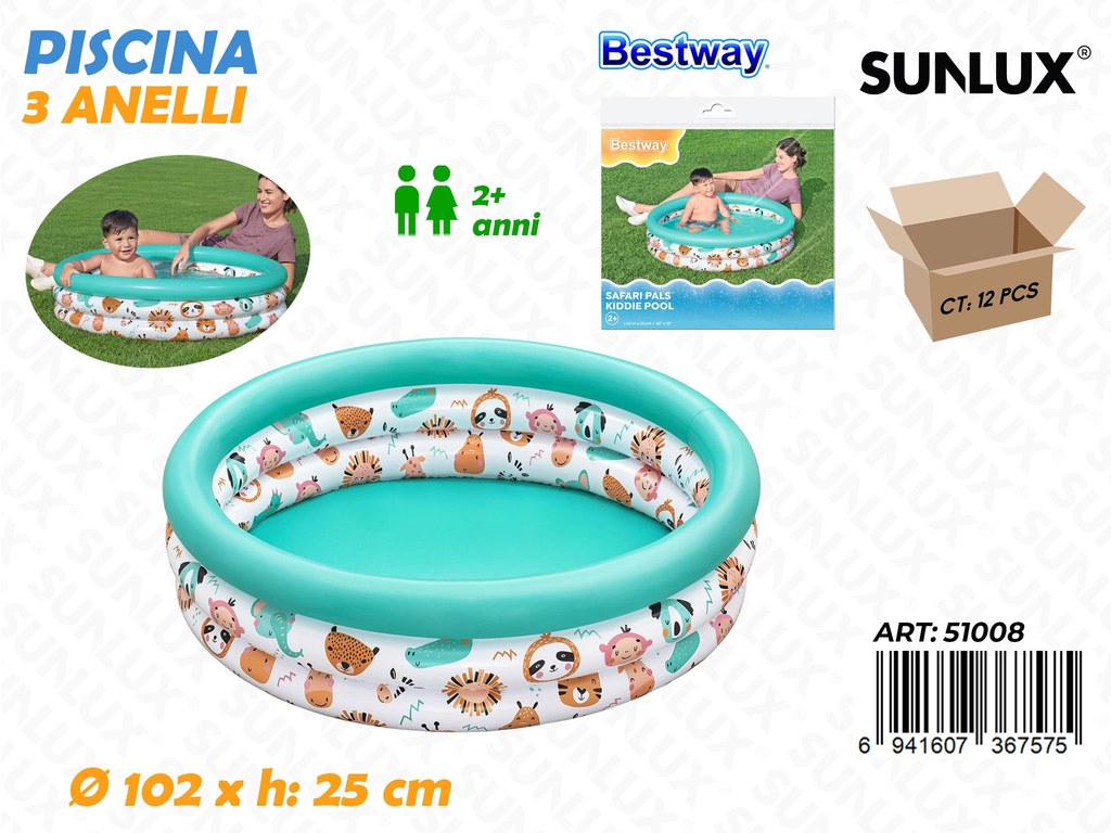 Piscina 3 Anelli D.102*25CM