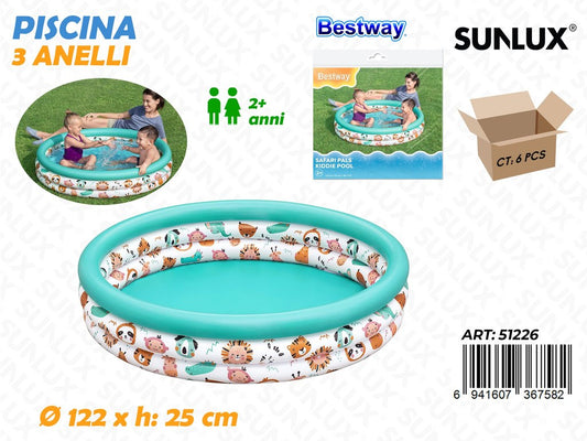 Piscina 3 Anelli D.122*25CM