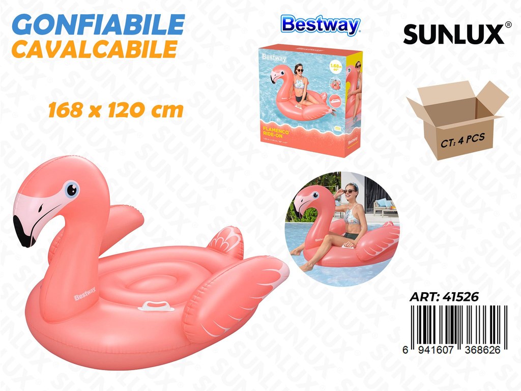 Gonfiabile Cavalcabile 168*120CM