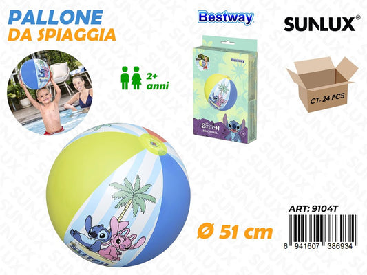 Pallone da Spiaggia Stitch D.51CM