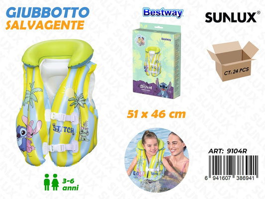 Giubbotto Salvagente Stitch 51*46CM