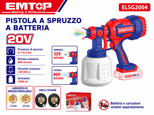 Pistola Spray Senza Fili P20s