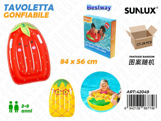 Tavola da Nuoto Gonfiabile Fruits 84*56CM