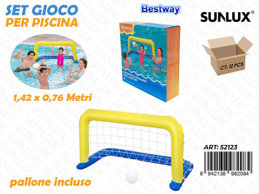 Set Gioco Porta da Calcio c/ Palla 1.42*076MT