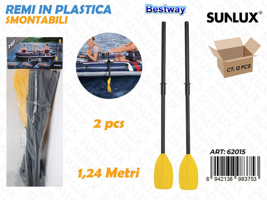 Coppia di Remi in Plastica 1.24MT