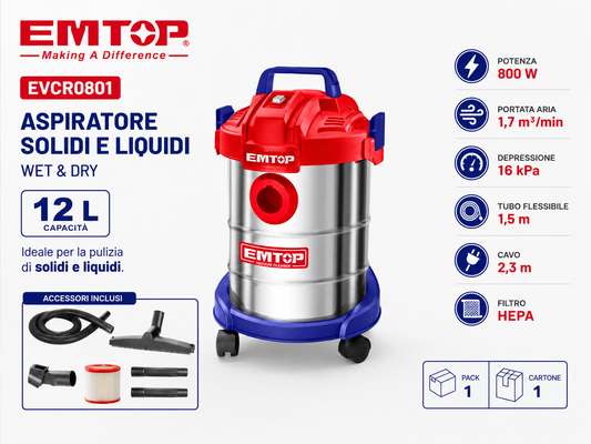 Aspirapolvere 12l