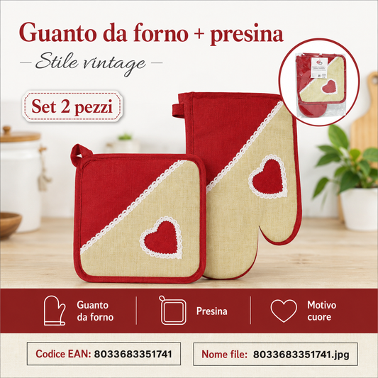 Guanto Da Forno + Presina Vintage