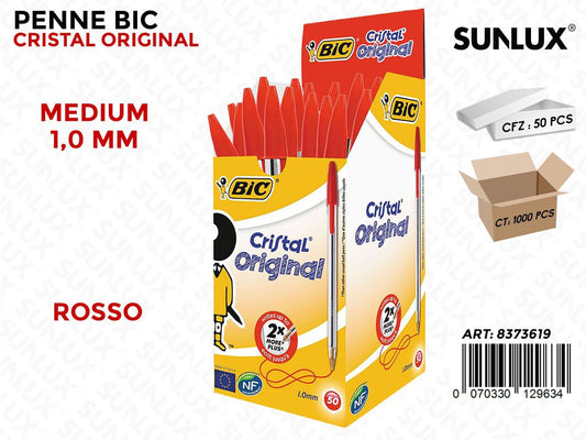 Bic Cristal Medium Rosso 1.0MM