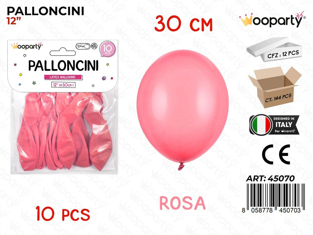 Palloncino Rosa 12 10PCS