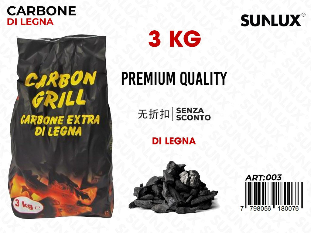 Carbone Extra di Legna 3KG