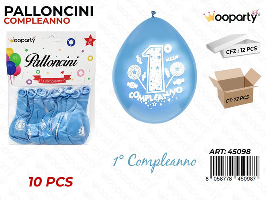 Palloncino 1 Compl. Cel. 10PCS