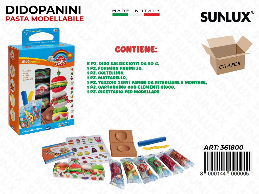 Dido Past. Giocacrea Panini 6PCS c/ Acc.