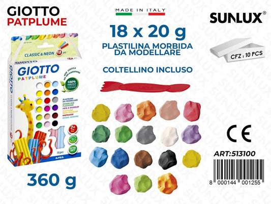 Giotto Patplume 18*20G 18PCS col Ass
