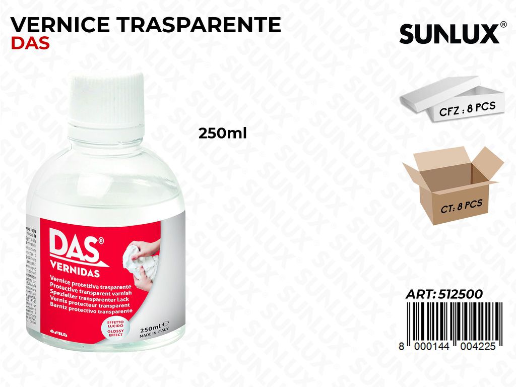 Vernice Trasparente Das Vernidas 250ML