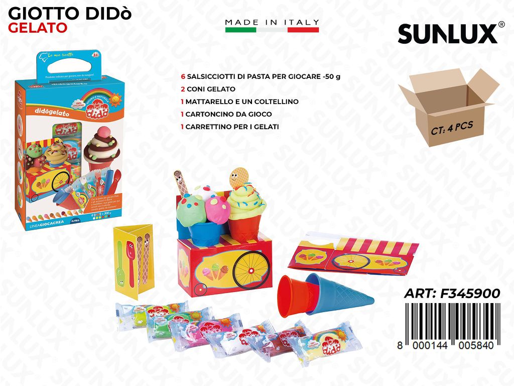 Dido Gioca Crea Gelato 6PZ X 300GR
