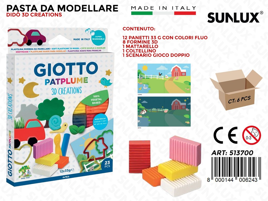 Giotto Patplume 3D Creations 23PCS