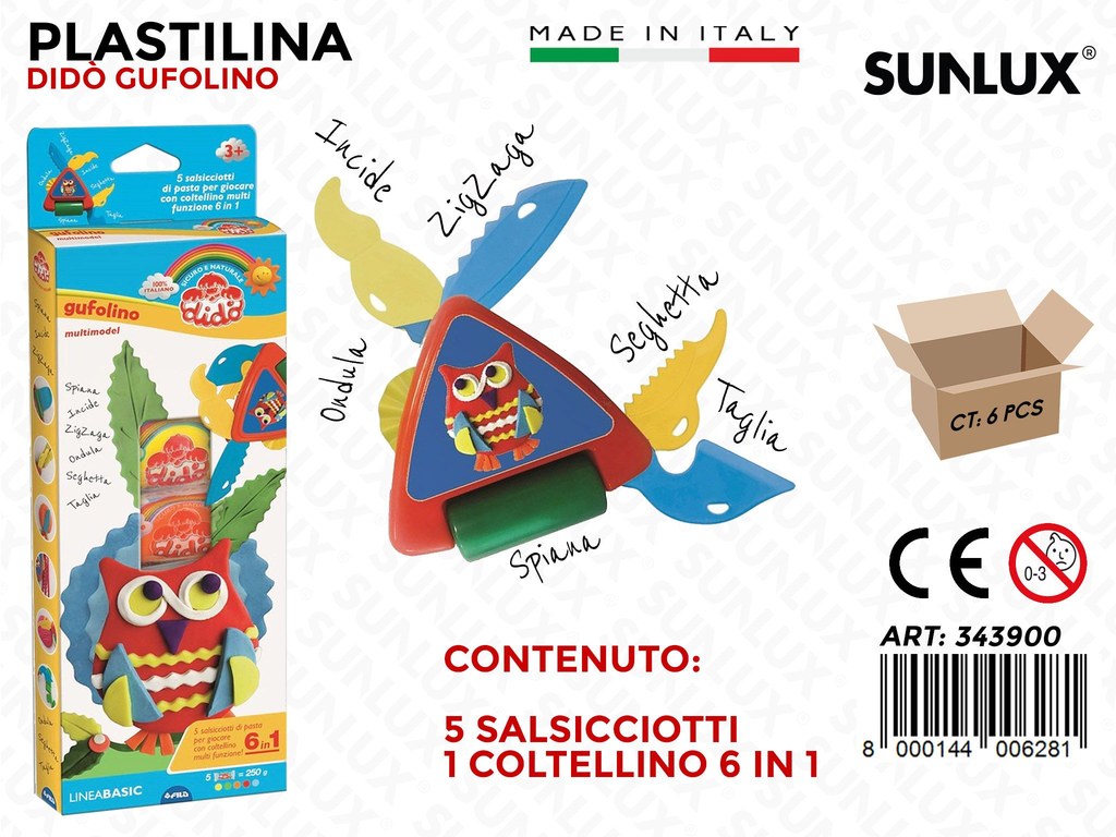 Dido Plastilina Gufolinio 6IN1