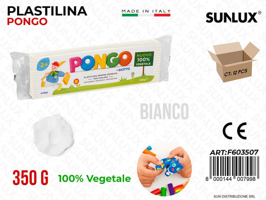 Giotto Plastilina Pongo Bianco 350G