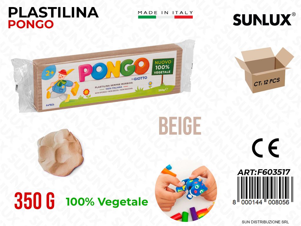 Giotto Plastilina Pongo Beige 350G