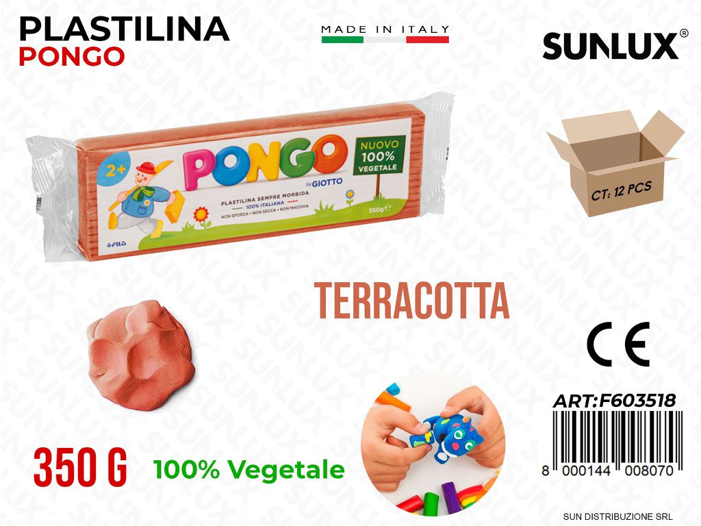 Giotto Plastilina Pongo Terracotta 350G