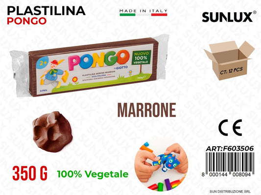 Giotto Plastilina Pongo Marrone 350G