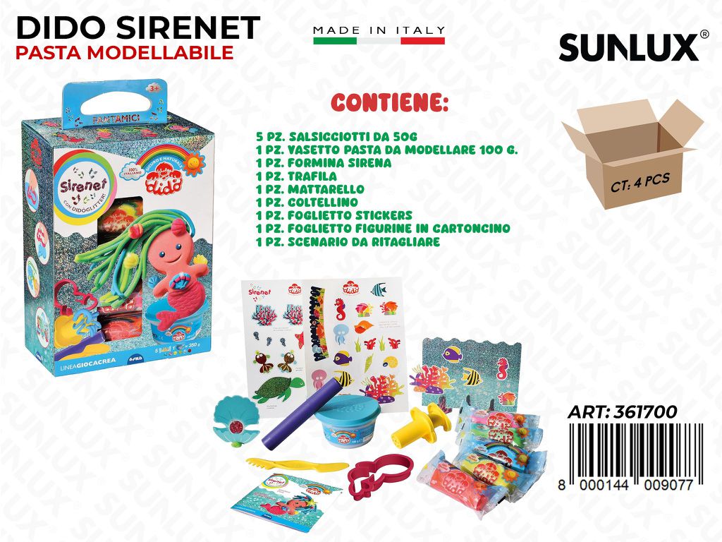 Dido Past. Giocacrea Sirenet 5PCS c/ Acc.