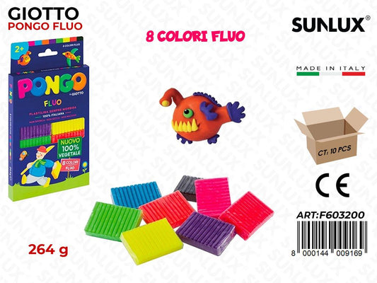 Giotto Pongo 8COL. Ass. Fluo 264G