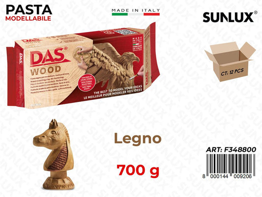Pasta Modellabile Das Legno 700GR