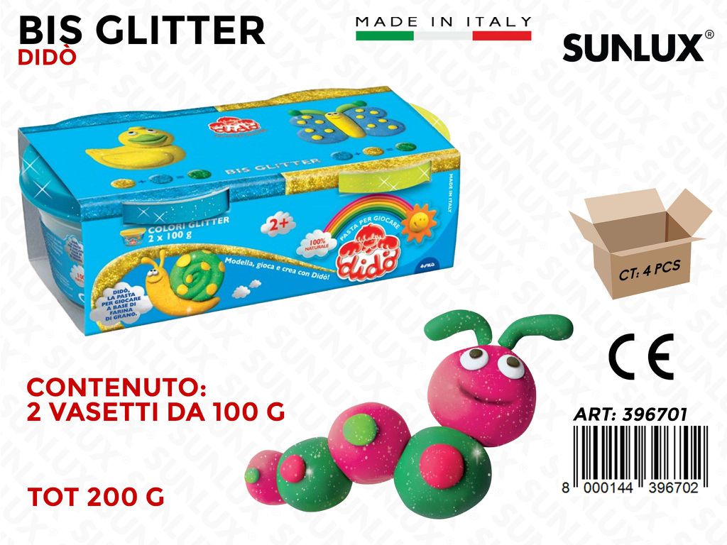 Dido Bis Glitter 2VASETTI *100GR Col. Ass.