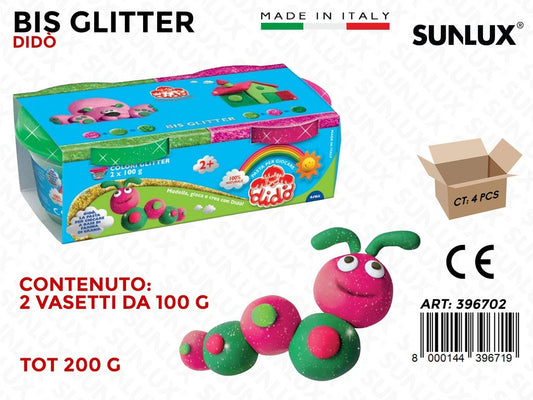 Dido Bis Glitter 2VASETTI *100GR Col. Ass.