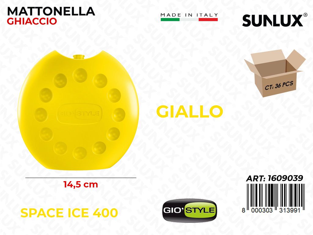 Mattonella Ghiaccio Space Ice 400 Giallo 14.5CM