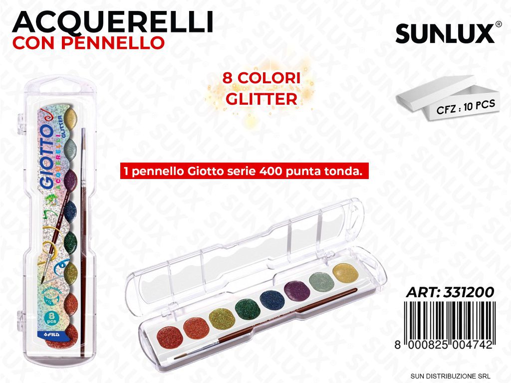 Scat 8 Giotto Glitter Acquerelli 30MM