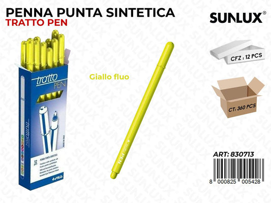 Tratto Pen Giallo Fluo Punta F