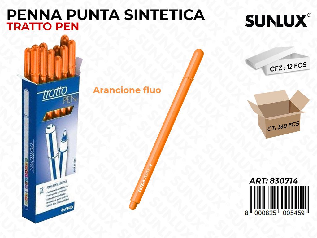 Tratto Pen Arancione Fluo Punta F