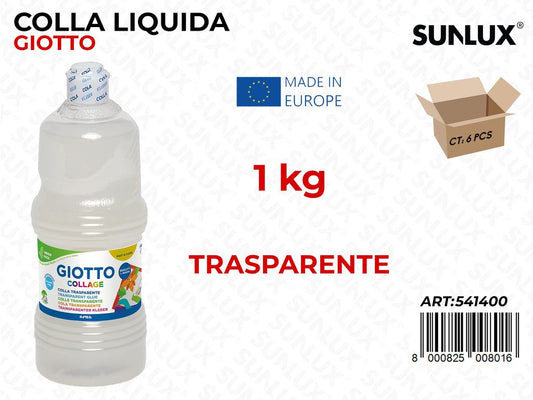 Giotto Fl. Colla Liquida Trasp. 1KG
